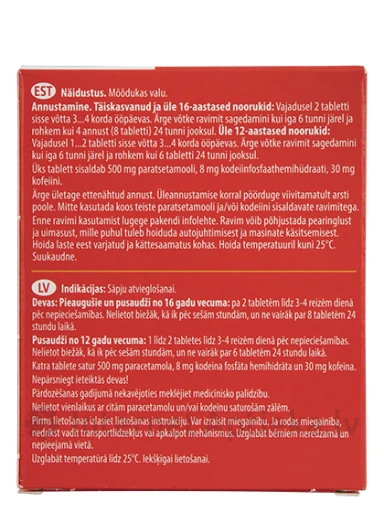 Solpadeine tabletti, 12 tk. | internetaptieka.lv