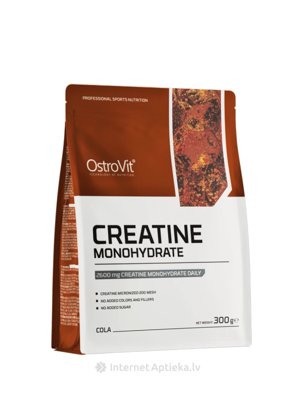 OstroVit Creatine Monohydrate Cola pulveris, 300 g | internetaptieka.lv