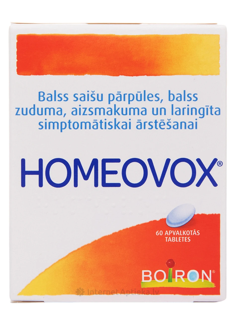 Homeovox, 60 таблеток | internetaptieka.lv