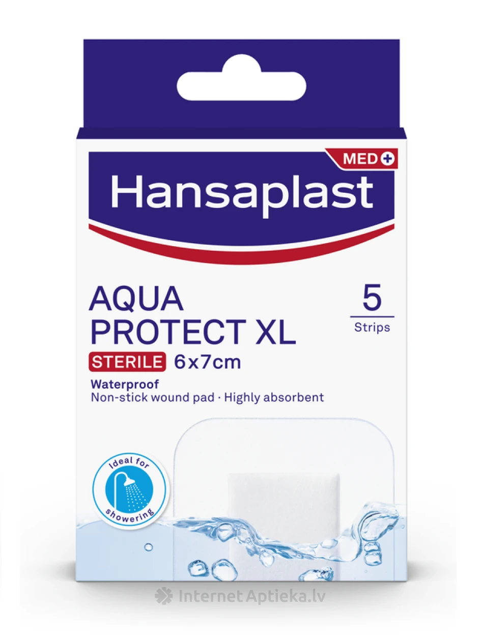 Hansaplast Aqua Protect XL plaastrid, 5 tk. | internetaptieka.lv