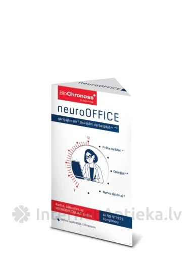 BioChronoss капсулы NeuroOffice, 60 шт. | internetaptieka.lv