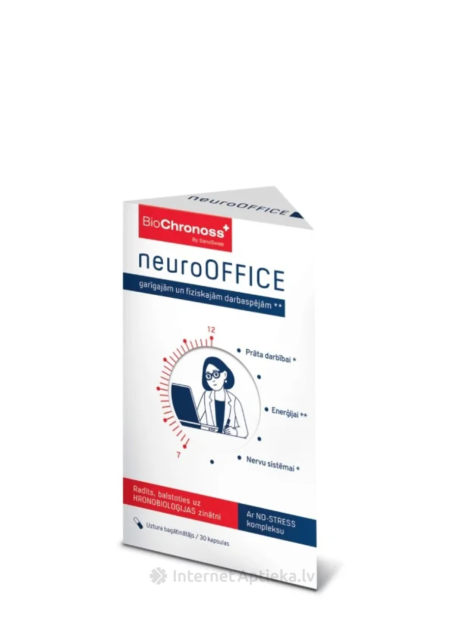 BioChronoss капсулы NeuroOffice, 60 шт. | internetaptieka.lv