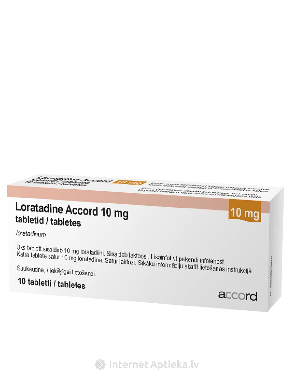 Loratadine Accord 10 mg, 10 tabletes | internetaptieka.lv