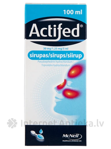 Actifed sīrups, 100 ml | internetaptieka.lv