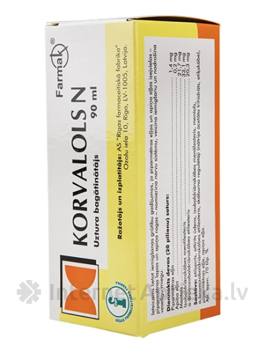 Korvalols N pilieni, 90 ml | internetaptieka.lv