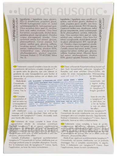 Комплект LipoGlausonic – Ultrasound like effect – slimming + anticellulite + modelling 3 in 1 complex cream 200 мл + active serum 150 мл, 1 шт. | internetaptieka.lv