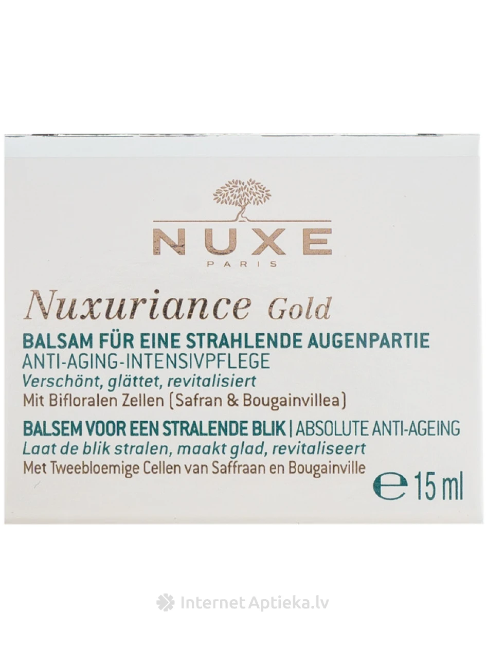 NUXE Radiant, vananemisvastane palsam silmaalusele nahale, 15 ml | internetaptieka.lv