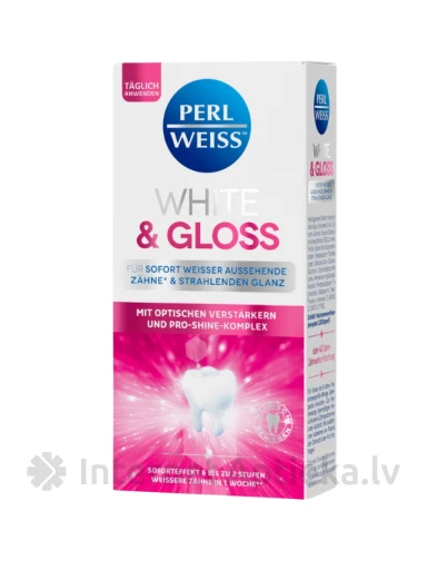 PERLWEISS zobu pasta White & Gloss, 50 ml | internetaptieka.lv