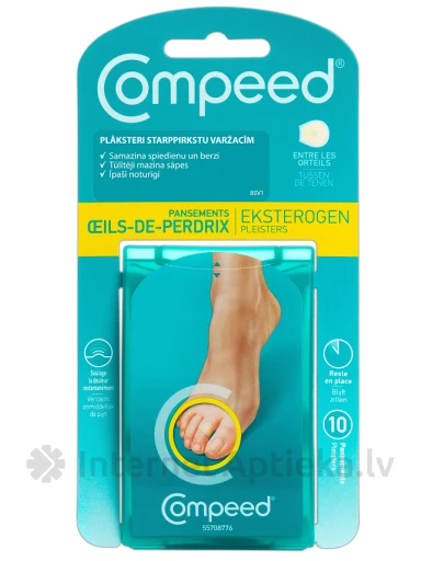 COMPEED plaastrid varvastevahelistele konnasilmadele, 10 tk. | internetaptieka.lv