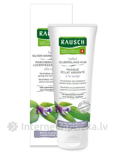 Rausch Sage maska gaišiem, balinātiem vai sirmiem matiem, 100 ml | internetaptieka.lv