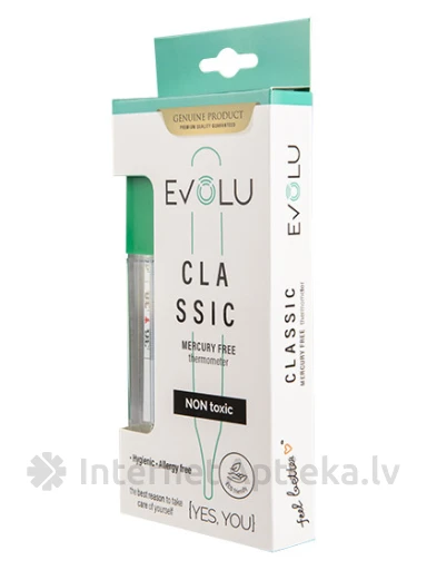 Evolu Classic elavhõbedavaba termomeeter, 1 tk. | internetaptieka.lv