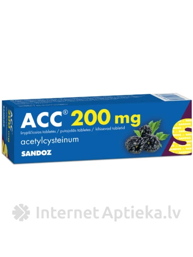 ACC 200, 20 putojošās tabletes | internetaptieka.lv