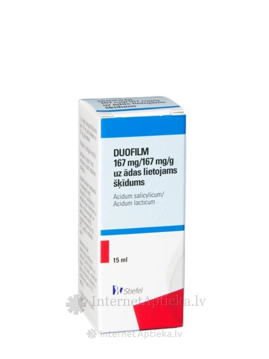 Duofilm 167 mg/ml + 167 mg/ml lahus kasutamiseks nahal, 15 ml | internetaptieka.lv