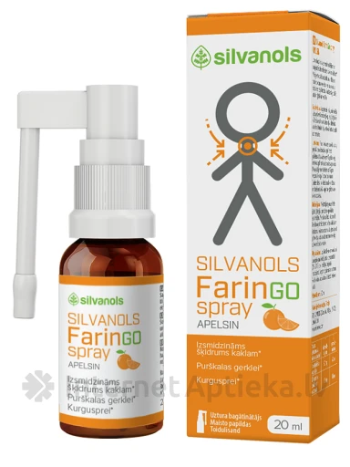 Silvanols FarinGospray Apelsin, 20 мл | internetaptieka.lv