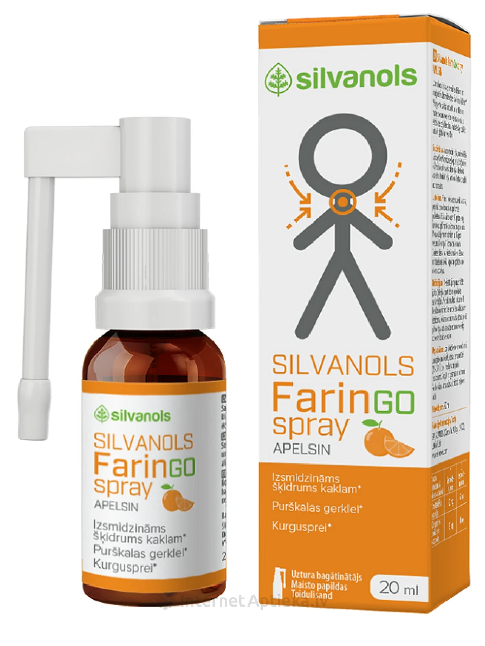 Silvanols FarinGospray Apelsin, 20 ml | internetaptieka.lv