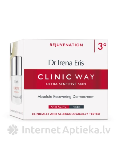 Clinic Way 3 Phytohormonal Rejuvenation ночной крем, 50 мл | internetaptieka.lv