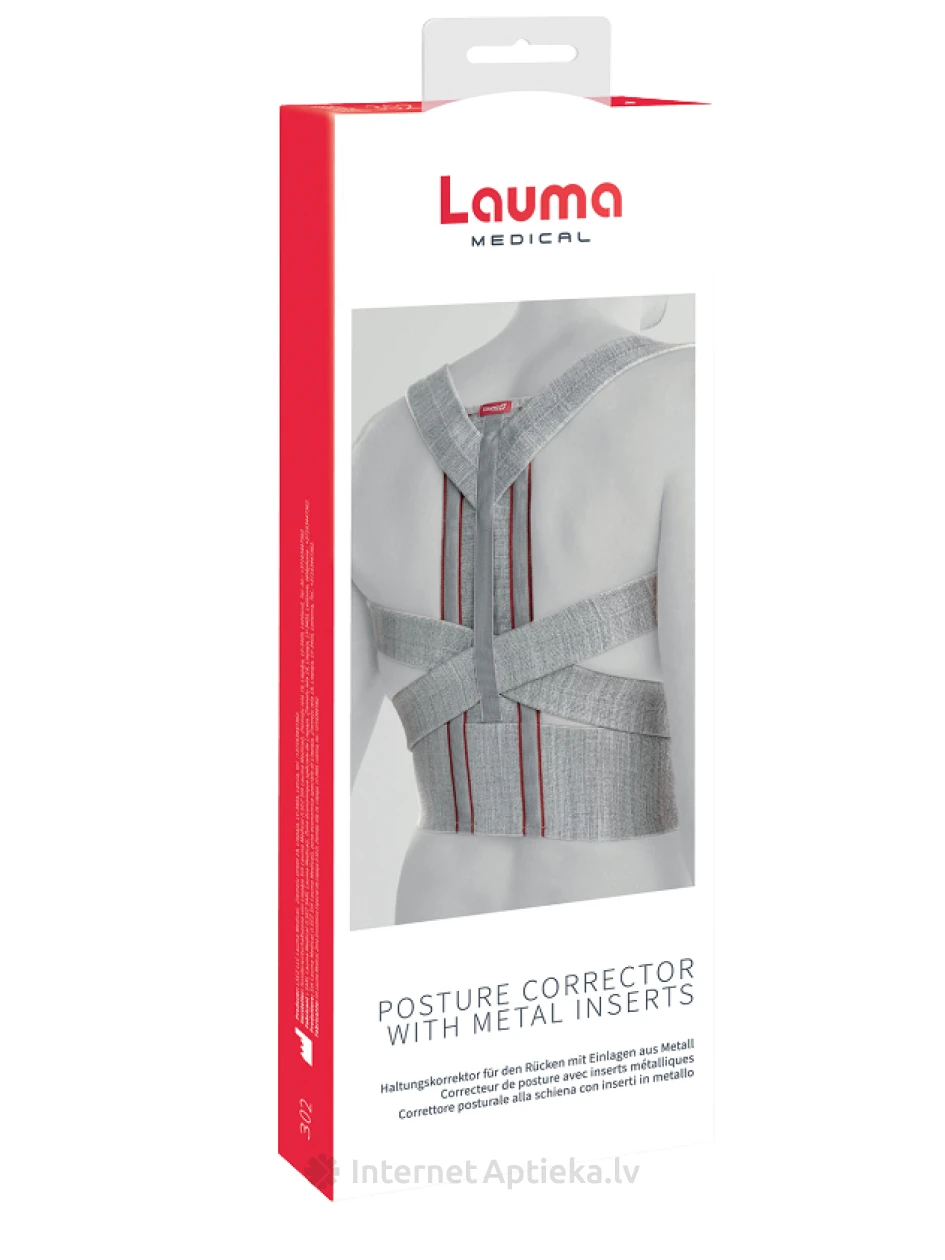 Lauma Корректор осанки с металлическими креплениями Размер XL | internetaptieka.lv