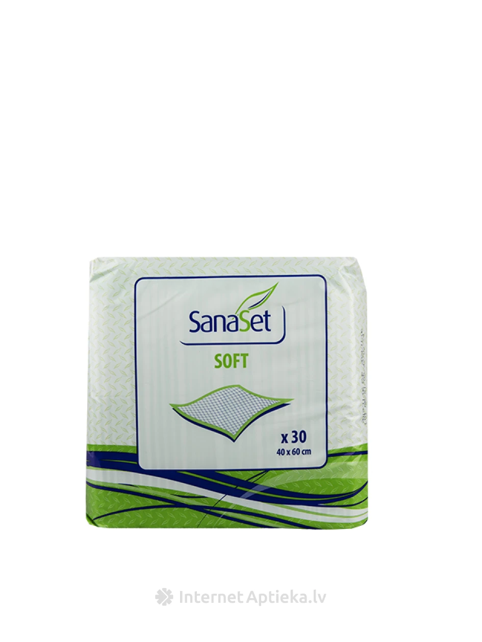 SanaSet Soft 60x40 Гигиенические пеленки, 30 шт. | internetaptieka.lv