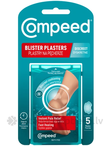 COMPEED plāksteri virs papēžiem uzberztām tulznām, 5 gb. | internetaptieka.lv