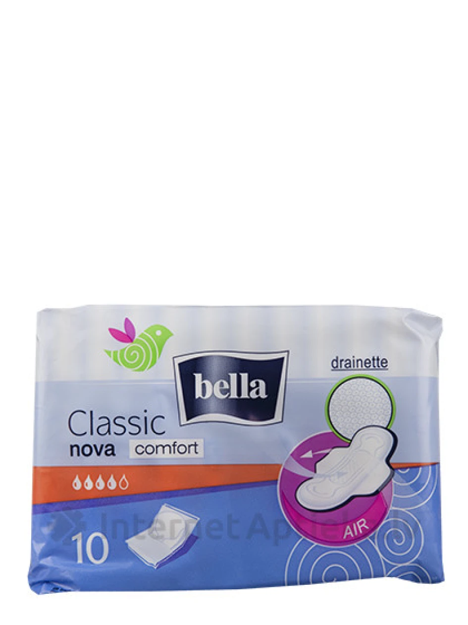 Bella Classic Nova Komfort hügieenisidemed, 10 pakki | internetaptieka.lv