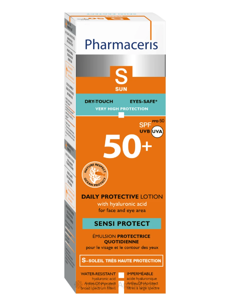 Pharmaceris S Sensi Protect SPF50+ aizsargājošs losjons sejai, 50 ml | internetaptieka.lv
