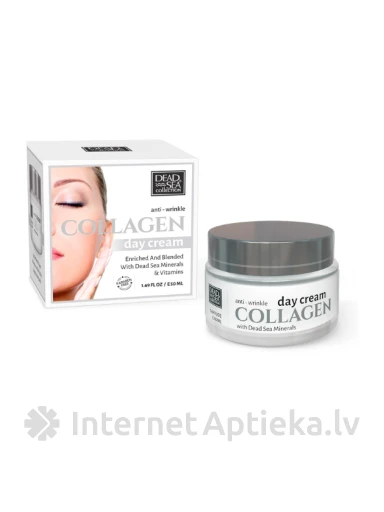DSC Collagen Pretgrumbu dienas sejas krēms ar kolagēnu un Nāves jūras minerāliem, 50 ml | internetaptieka.lv
