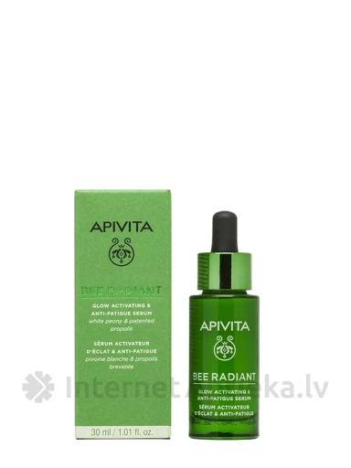 APIVITA BEE RADIANT sära aktiviseeriv ja väsimust vähendav seerum, 30 ml | internetaptieka.lv