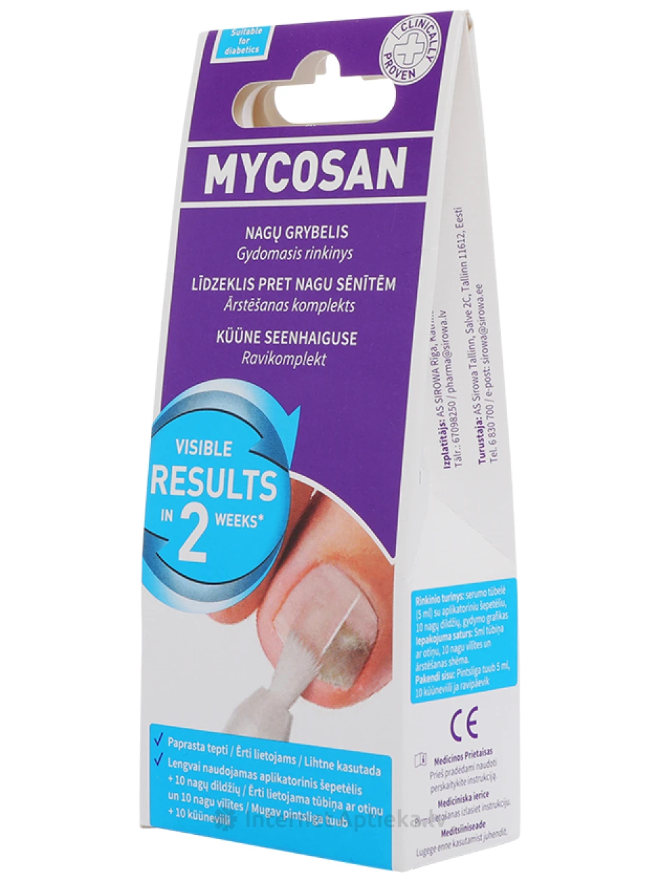 MYCOSAN средство против ногтевого грибка, 5 мл | internetaptieka.lv