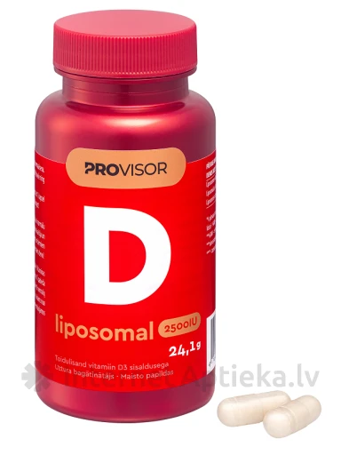 PROVISOR Liposomal D vitamin (2500 IU), 60 kapslit | internetaptieka.lv