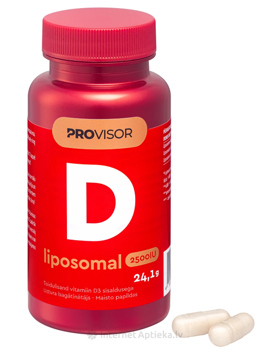 PROVISOR Liposomal D vitamin (2500 IU), 60 kapslit | internetaptieka.lv