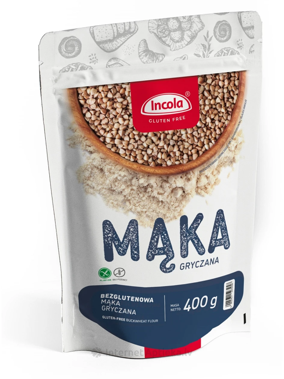 Incola Maka Gryczana Bezglutēna griķu milti, 400 g | internetaptieka.lv