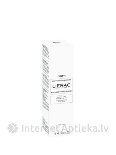 LIERAC DIOPTI pietūkumu mazinošs želejveida acu krēms, 15 ml | internetaptieka.lv