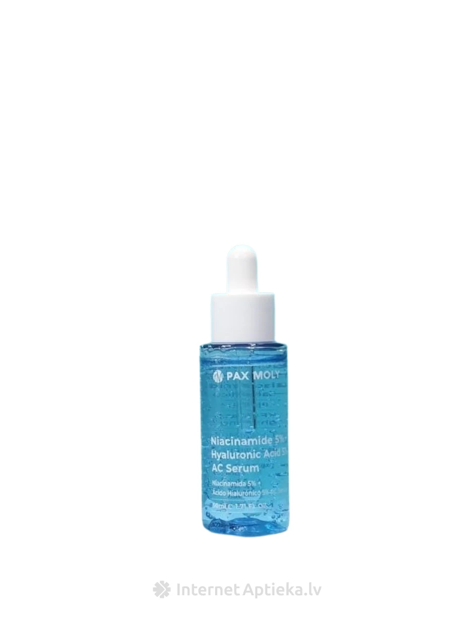 PAX MOLY Serum AC 5%Niacinamide+5% seerum näole, 50 ml | internetaptieka.lv