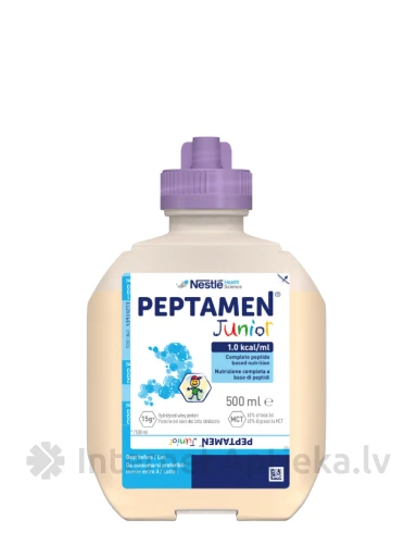 Nestle Peptamen Junior neutral Toit meditsiiniliseks otstarbeks, 500 ml | internetaptieka.lv