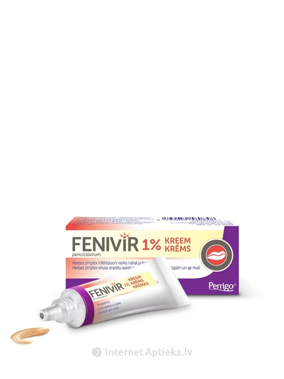 Fenivir Tinted krēms 1%, 2 g | internetaptieka.lv