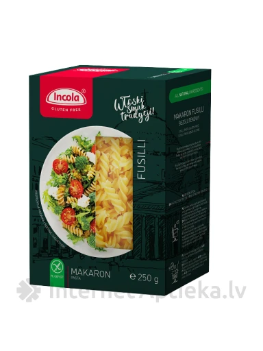 Incola Fusilli bezglutēna makaroni, 250 g | internetaptieka.lv