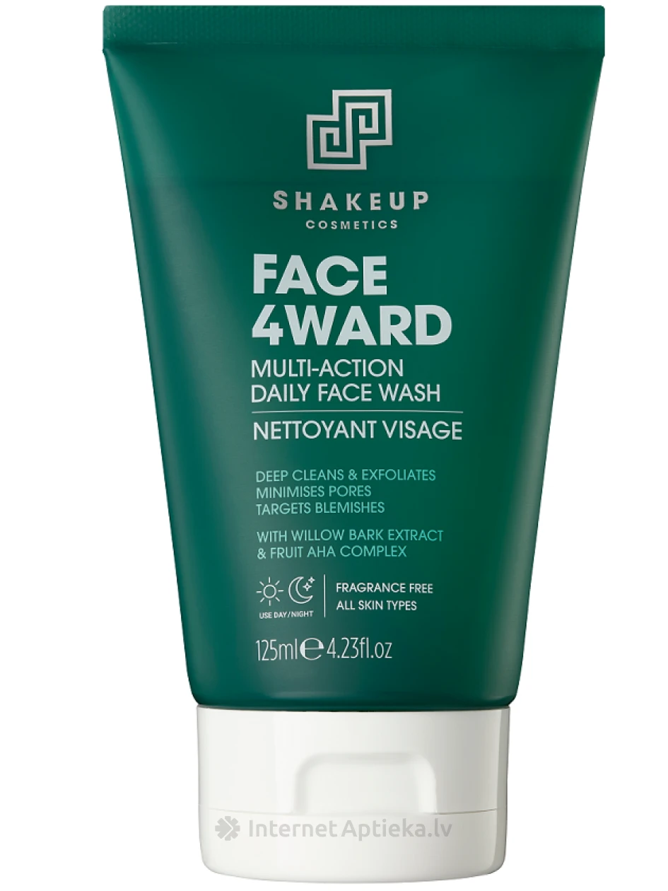 SHAKEUP Cosmetics FACE 4WARD mitmetoimeline näopesuvahend, 125 ml | internetaptieka.lv