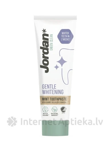 JORDAN Green Clean Gentle Whitening зубная паста, 75 мл | internetaptieka.lv