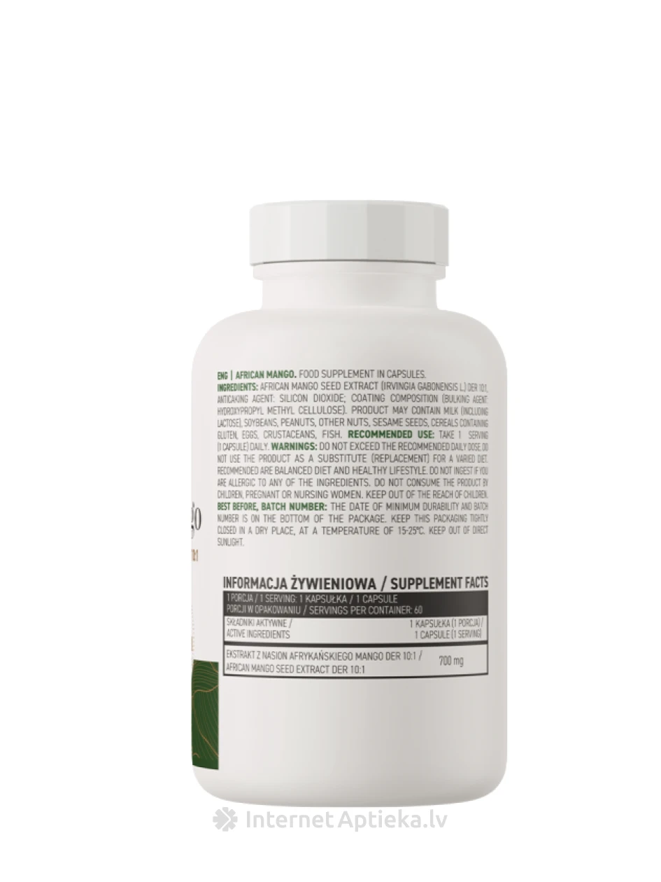 OstroVit African Mango VEGE kapsulas, 60 gb. | internetaptieka.lv