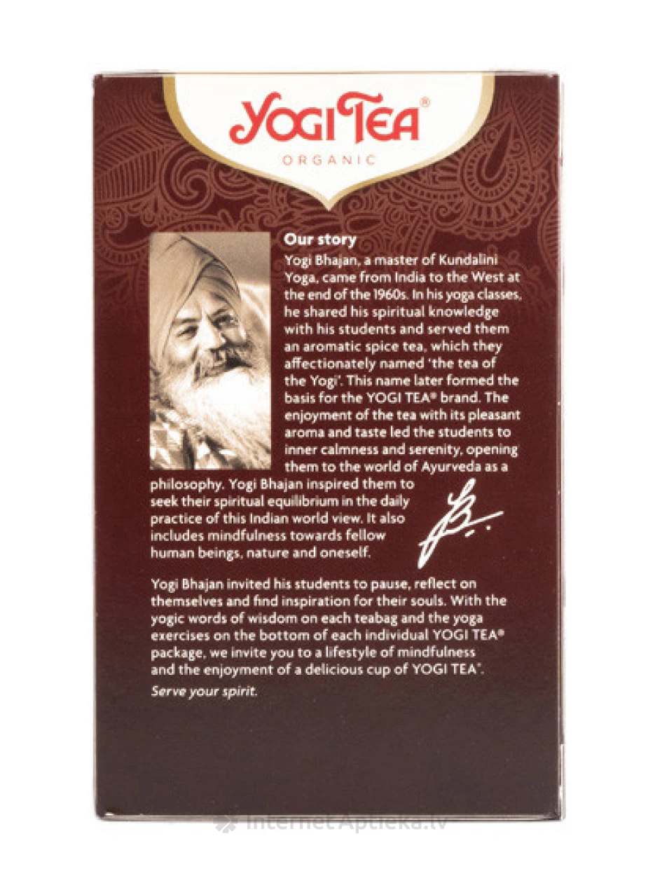 Чай Yogi Men’s, 30.6 г | internetaptieka.lv