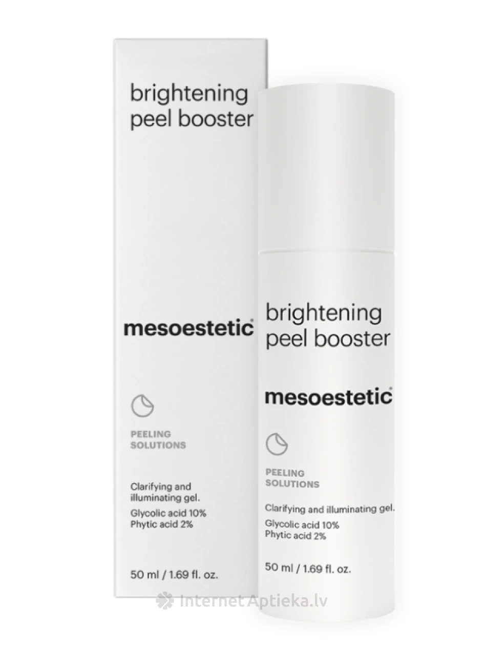 Mesoestetic brightening peel booster ādas toni izlīdzinoša želeja hiperpigmentētai ādai, 50 ml | internetaptieka.lv