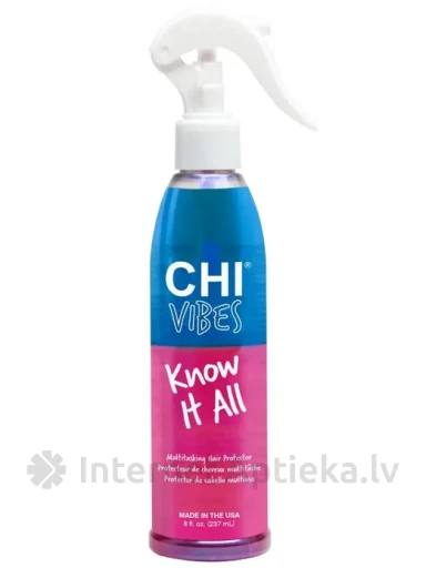 CHI Vibes Know It All Multitasking Hair Protector Многофункциональный защитный спрей, 237 мл | internetaptieka.lv