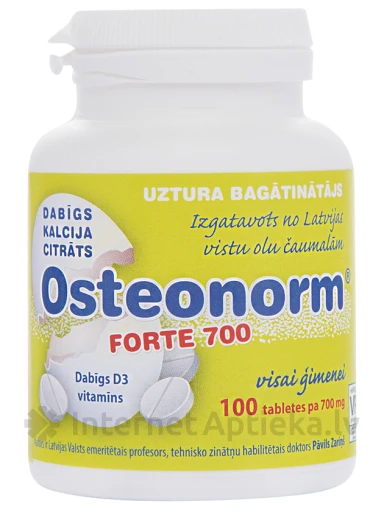 Osteonorm Forte 700 мг, 100 таблеток | internetaptieka.lv