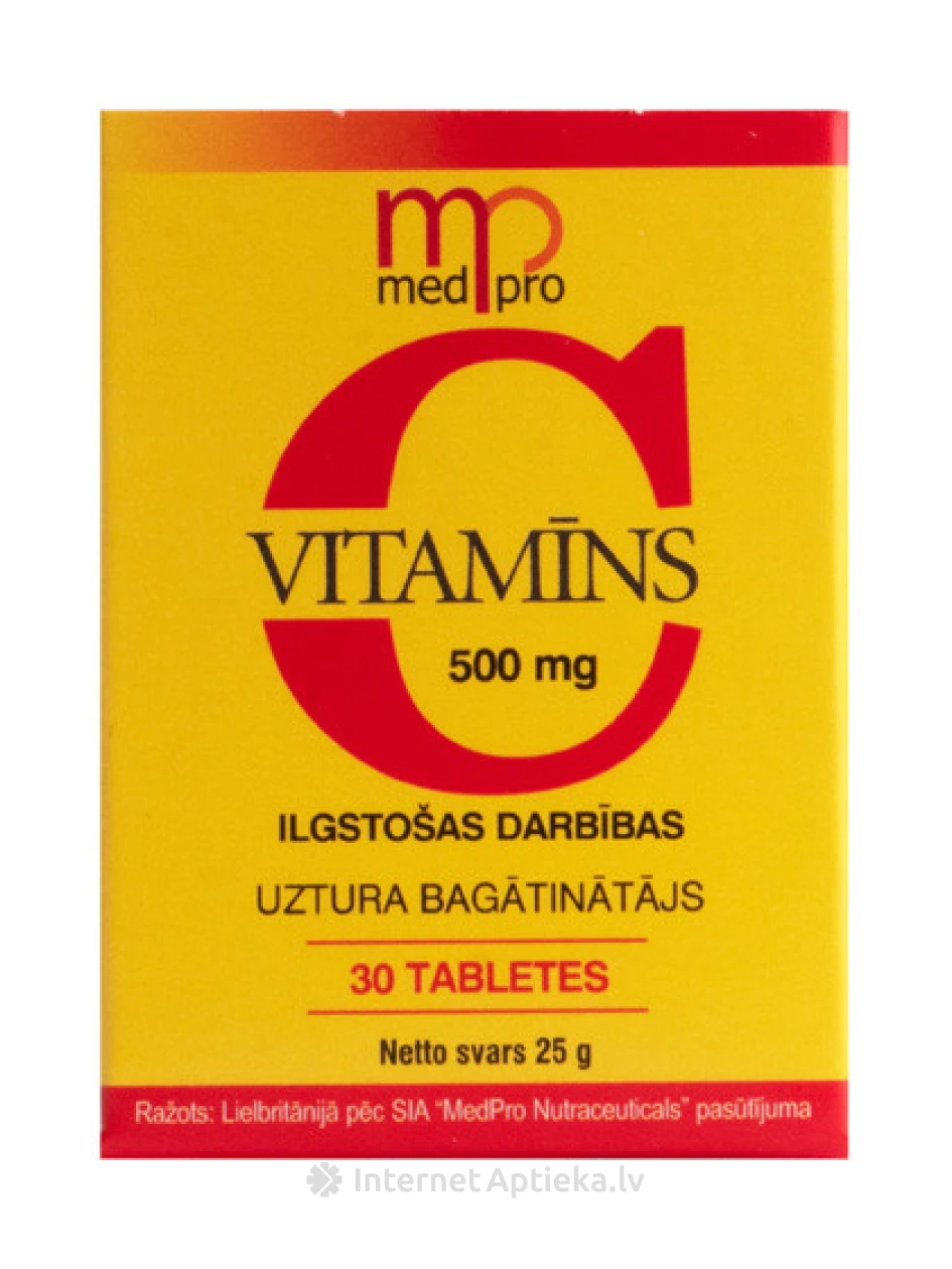 Medpro C-vitamiin, 30 tabletti | internetaptieka.lv