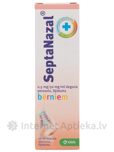 Septanazal deguna aerosols bērniem, 10 ml | internetaptieka.lv