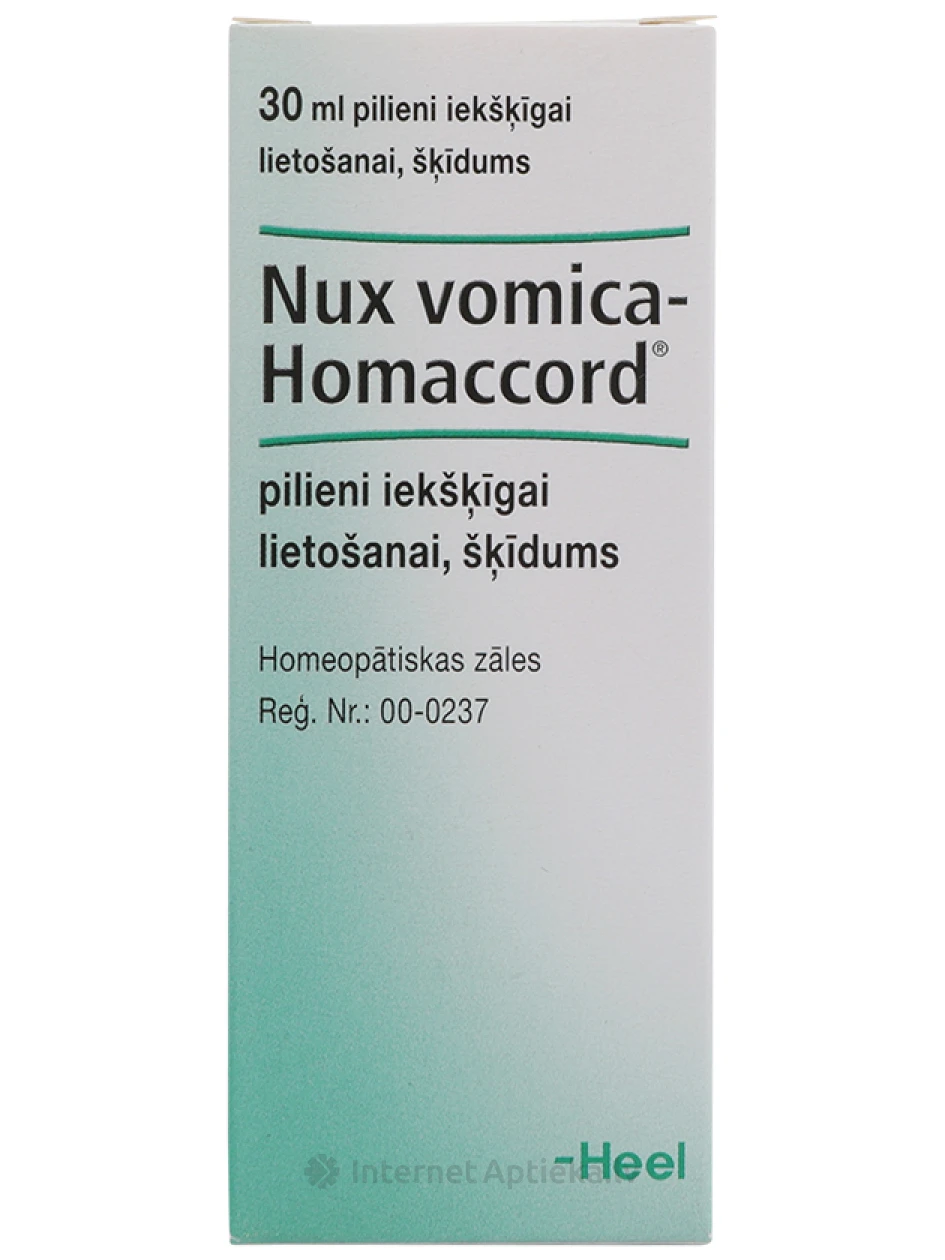 Nux vomica-Homaccord капли, 30 мл | internetaptieka.lv