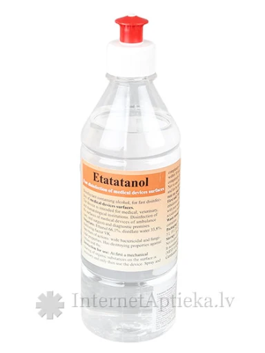 Etatatanols dezinfekcijas līdzeklis, 0.5 L | internetaptieka.lv