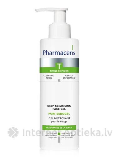 Pharmaceris T-Puri Sebogel dziļi attīrošs gels sejai, 190 ml | internetaptieka.lv