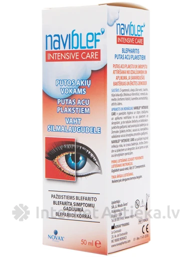 NAVIBLEF INTENSIVE CARE oчищающая пенка для век и ресниц, 50 мл | internetaptieka.lv