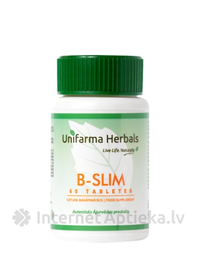 Unifarma Herbals B-Slim таблетки, 60 шт. | internetaptieka.lv